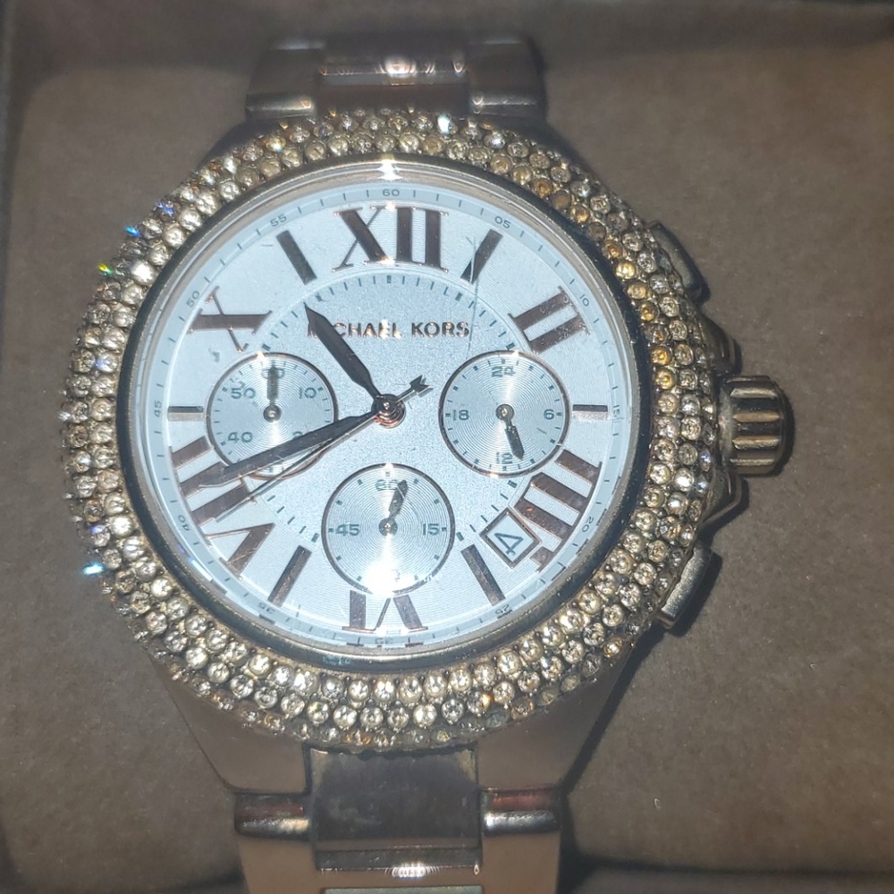 Rose gold mk watch